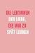 Die Lektionen Der Liebe, Di...