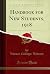 Handbook for New Students, ...