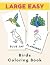 Large Easy Birds Coloring B...