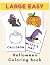 Large Easy Halloween Colori...