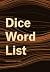 Dice Word List
