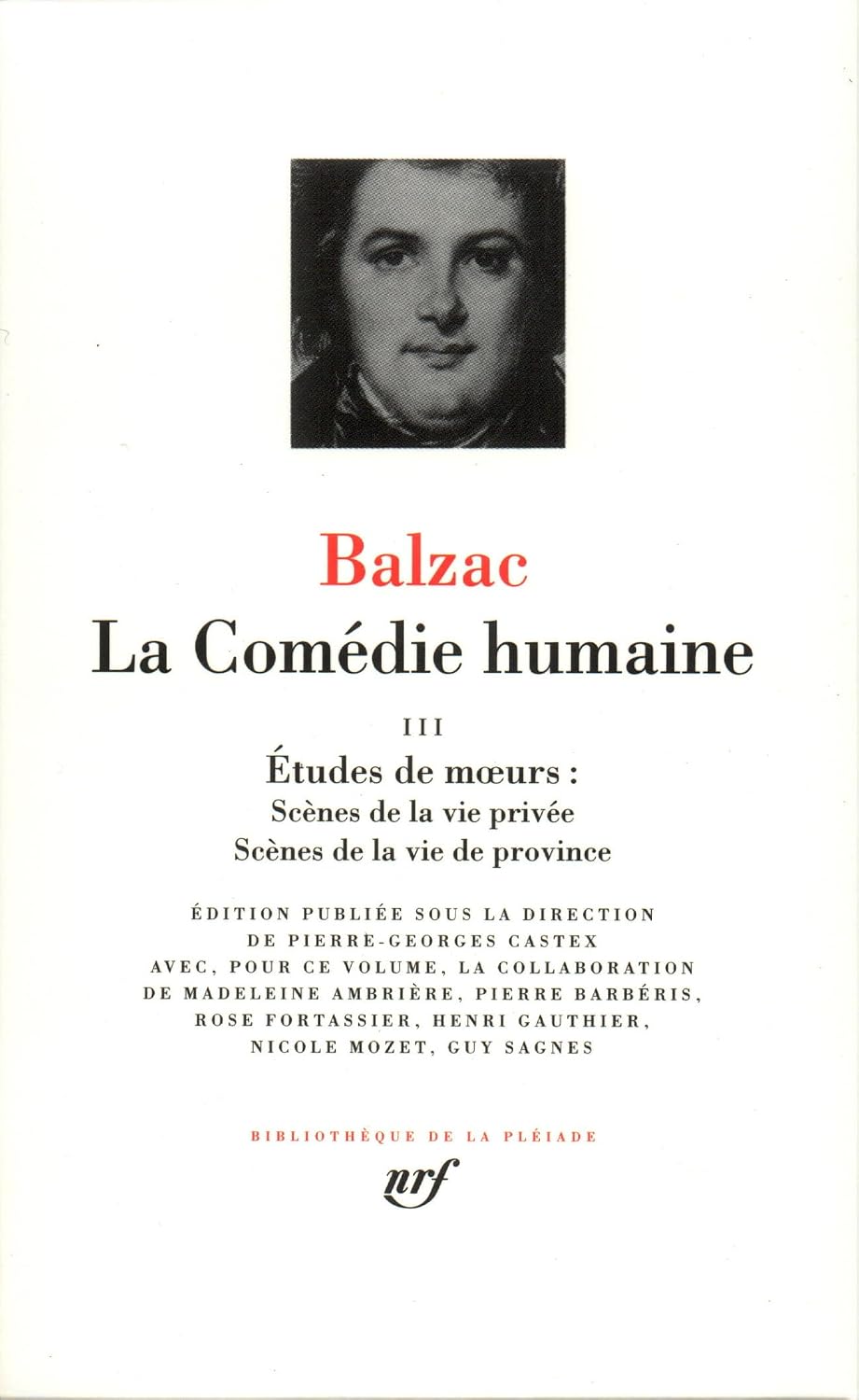 La comédie humaine, volume 3
