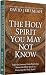 The Holy Spirit You May Not Know