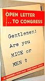 Open letter to Congress by Joseph Peter Kamp