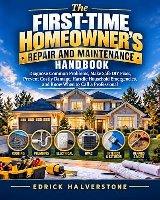 The First-time Homeowner’s Repair and Maintenance Handbook: Diagnose Common Problems, Make Safe DIY Fixes, Prevent Costly Damage, Handle Household Emergencies, and Know When to Call a Professional