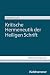 Kritische Hermeneutik Der H...