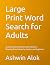 Large Print Word Search for...