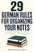 29 German Rules for Organizing Your Notes by Marcus Bellamy