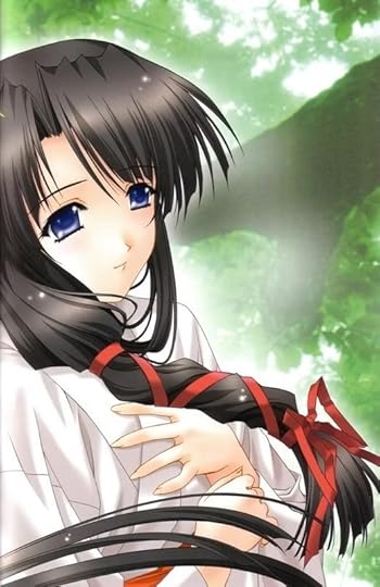 black hair blue eyes anime girl