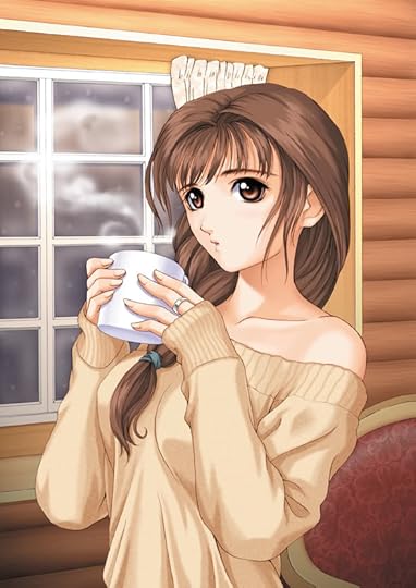 brunette anime girl. Pictures, Images and Photos