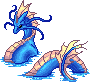 Blue Egg Sitting in a Puddle