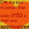 Yeah,i walk into chairs Pictures, Images and Photos