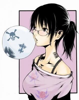 anime punk girl with glasses Pictures, Images and Photos