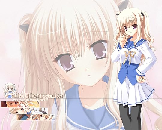 Blonde-Haired Anime School Gir Pictures, Images and Photos