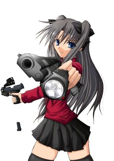 Anime gun girl Pictures, Images and Photos