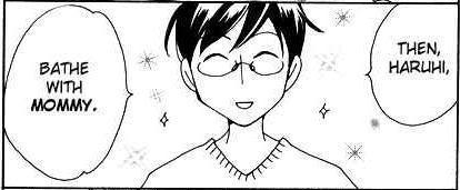Kyouya Haruhi - Bathe with mommy Pictures, Images and Photos