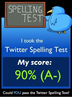 The Twitter Spelling Test