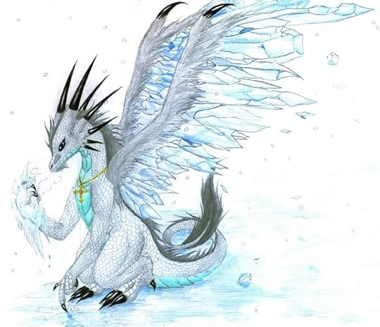 beautiful ice dragon