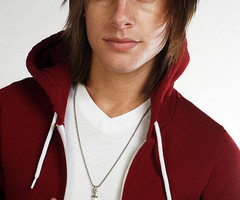 red hoodie