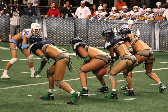 Seattle Mist vs. San Diego Seduction -- Yeah those are garter belt clasps.