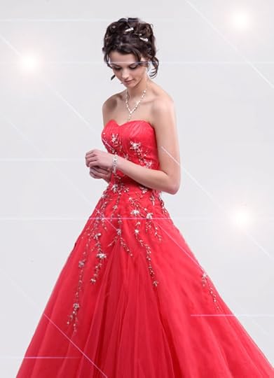 red prom dress