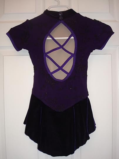 Purple Beaded Sixo Competition Dress w/ Velvet Skirt - Youth, Size Youth 8-10 Only $30!