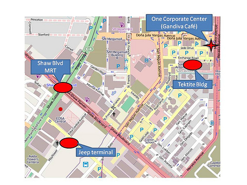 Gandiva Cafe Map