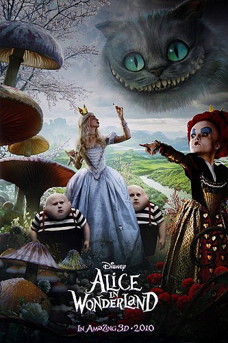 Alice In Wonderland 2010 Original US / International one Sheet Film Poster
