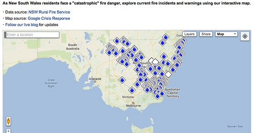Fire Alerts NSW 11pm