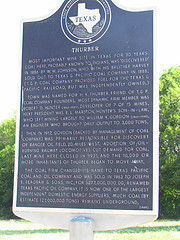 Historical Marker Thurber Texas