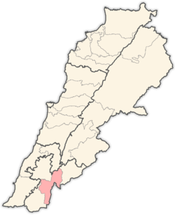 Lebanon map