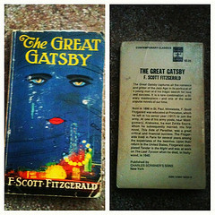 My copy of #thegreatgatsby is so old, it doesn't have a bar code. Copyright 1953. There are several sets of notes & handwriting throughout it. #picstitch