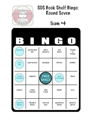 SOS book shelf bingo card
