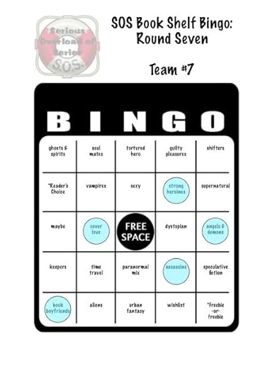 SOS book shelf bingo card
