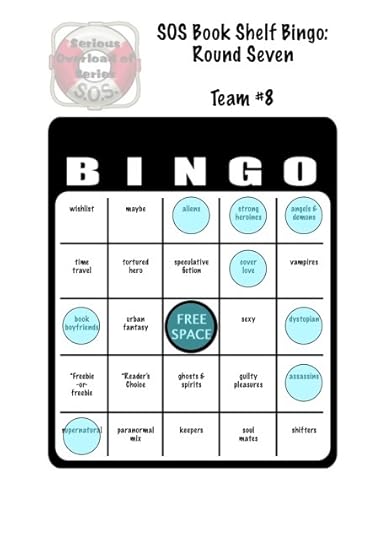 SOS book shelf bingo card