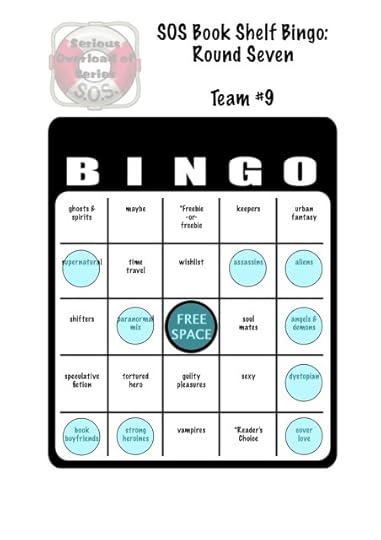 SOS book shelf bingo card
