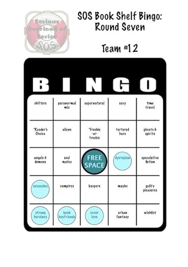 SOS book shelf bingo card