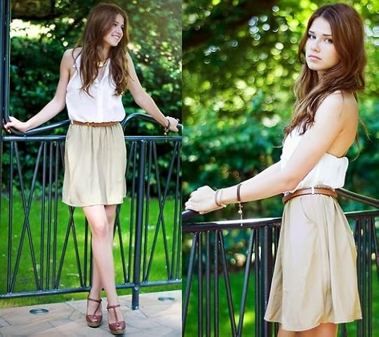 Dress, Necklacke, Stradivarius Shoes