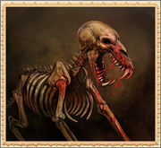 skeleton dog