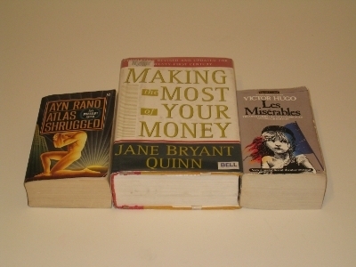 Making The Most Of Your Money next to Les Miserables and Atlas Shrugged