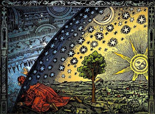 Flat earth- Flammarion woodcut