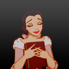 hugging book photo: Belle hugging a book, 'Beauty and the Beast,' 1991. Belle7b.png
