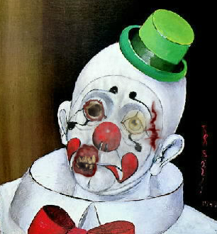 sad zombie clown