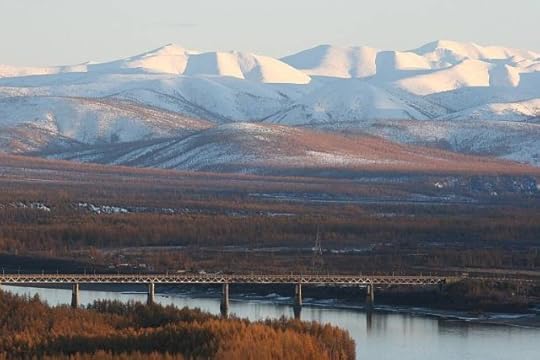 (C)Jacek Hugo-Bader/Najstarszy most na Kołymie, koło osiedla Debin