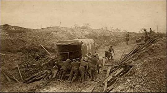 Soldiers pushing Red Cross truck through mud photo a5a5a176-532b-4448-ae23-49cdbb949cf3_zps7eb352f4.jpg