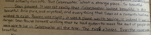Old College Draft of Raven Cycle Books