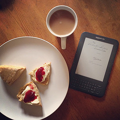 starting off #24hourbookclub with the particular happiness of homemade scones and clotted cream