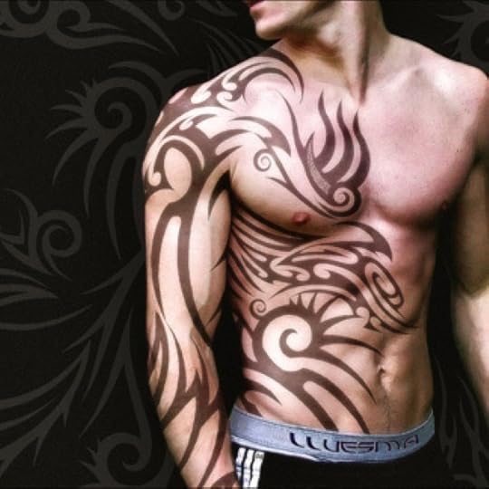 We this tribal tattoo for young males in pacfic areas also stands out in public..
