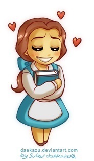 Belle loves the book