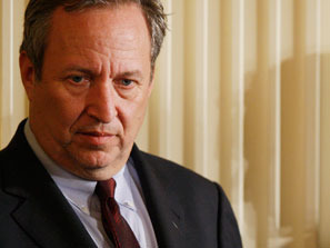 Lawrence Summers appears at the White House